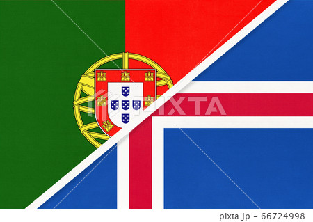 Portugal and Iceland, symbol of national flags Portugal and Iceland, symbol of national flags 66724998
