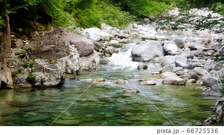 阿寺渓谷の渓流の狸ケ淵 阿寺渓谷の渓流の狸ケ淵 66725536