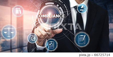 Compliance rule law and regulation graphic 66725714