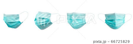 Medical face mask isolated on white background 66725829