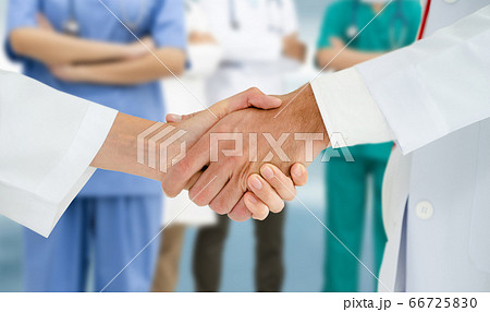 Doctor working in hospital with other doctors. 66725830