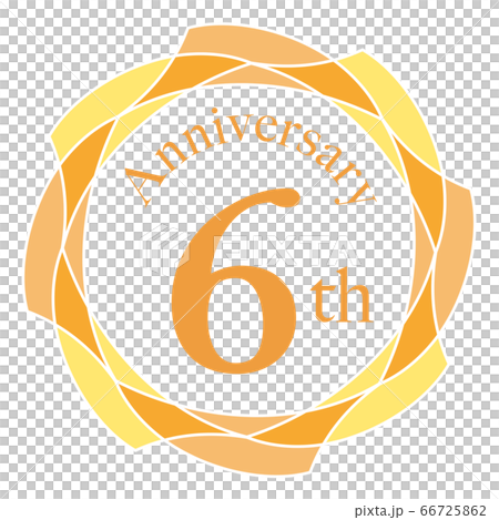 6th anniversary mark 6th anniversary mark 66725862