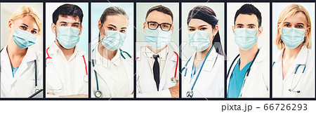 Doctor, nurse and medical staff portrait face Doctor, nurse and medical staff portrait face 66726293