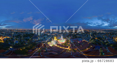 360 panorama by 180 degrees angle seamless 66728683