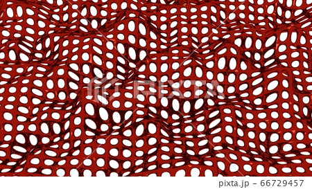 abstract red net texture with circle pattern beckground illustration. 66729457