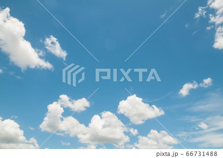 Blue sky with white cloud on summer time as 66731488