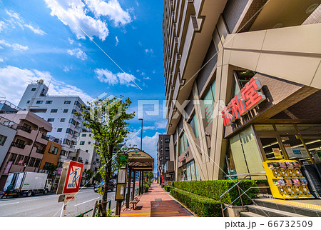 日本の東京都市景観 清澄白河駅前などを望む 日本の東京都市景観 清澄白河駅前などを望む 66732509