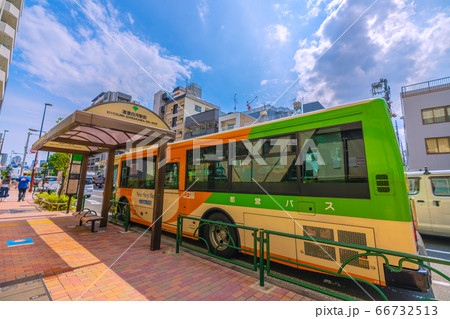 日本の東京都市景観　清澄白河駅前などを望む 66732513