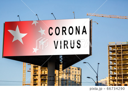 Andorra flag and Coronavirus 2019-nCoV alert sign. Concept of high probability of novel coronavirus outbreak through traveling tourists Andorra flag and Coronavirus 2019-nCoV alert sign. Concept of high probability of novel coronavirus outbreak through traveling tourists 66734290