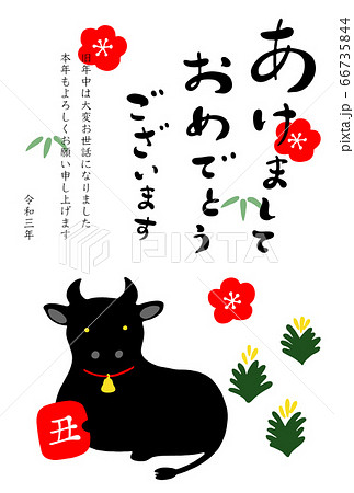 2021年 年賀状 テンプレート 2021年 年賀状 テンプレート 66735844