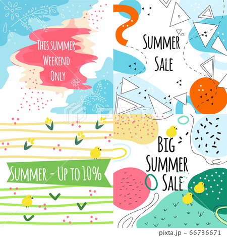 Summer sale vector banners 66736671