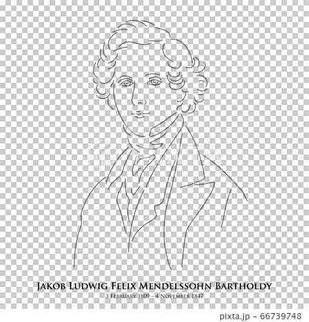 フェリックス・メンデルスゾーン(1809年2月3日 - 1847年11月4日)音楽家の巨匠 フェリックス・メンデルスゾーン(1809年2月3日 - 1847年11月4日)音楽家の巨匠 66739748
