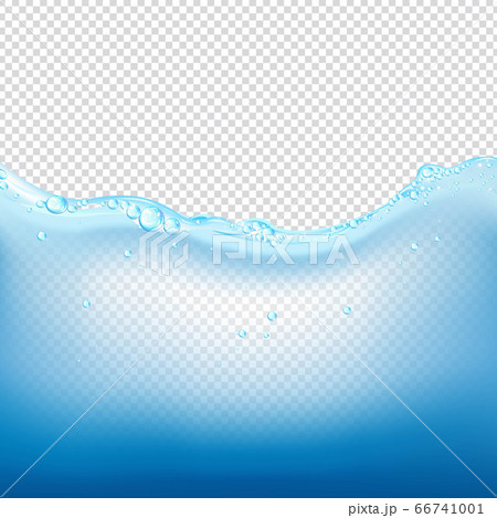 Blue Water Wave With Transparent Background 66741001