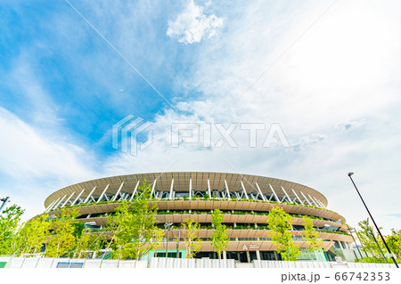 東京の都市風景 新国立競技場 千駄ヶ谷門周辺 66742353