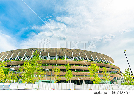 東京の都市風景 新国立競技場 千駄ヶ谷門周辺 66742355