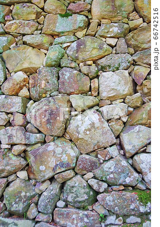 兵庫県淡路島 洲本城跡の石垣 兵庫県淡路島 洲本城跡の石垣 66742516