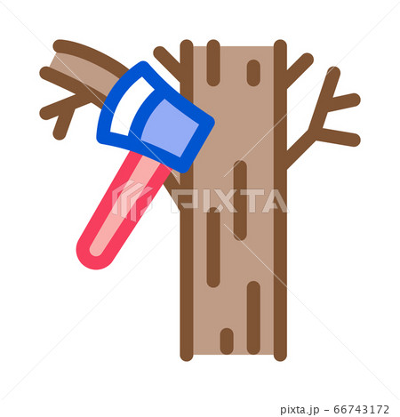 tree ax icon vector outline illustration tree ax icon vector outline illustration 66743172