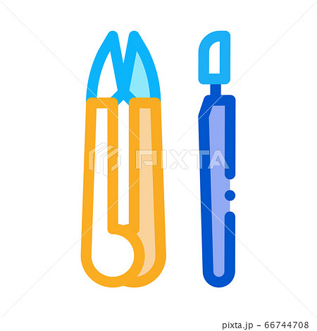 leather craft instruments icon vector outline illustration leather craft instruments icon vector outline illustration 66744708