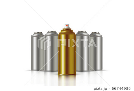 Golden Paint Aerosol Spray Metal Bottle Can, Graffiti, Deodorant, Household Chemicals, Poison. Golden Paint Aerosol Spray Metal Bottle Can, Graffiti, Deodorant, Household Chemicals, Poison. 66744986