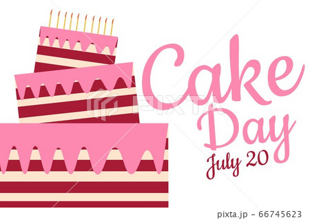 Cake day. Holiday concept. Template for background, banner, card, poster with text inscription 66745623