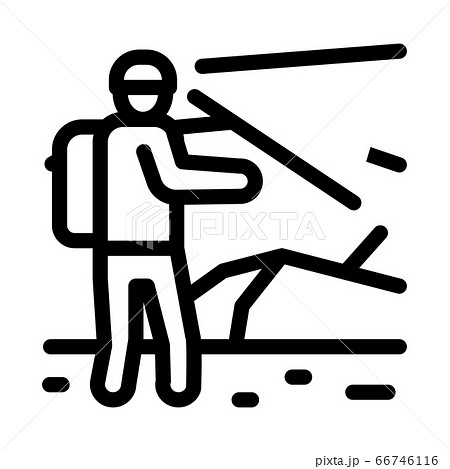 human in cave icon vector outline illustration human in cave icon vector outline illustration 66746116