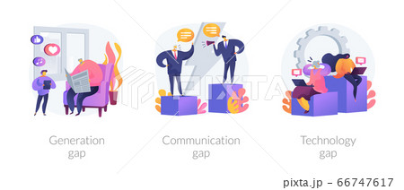 People diversity abstract concept vector illustrations. 66747617