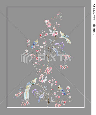 透明水彩 水彩画 花 66749435