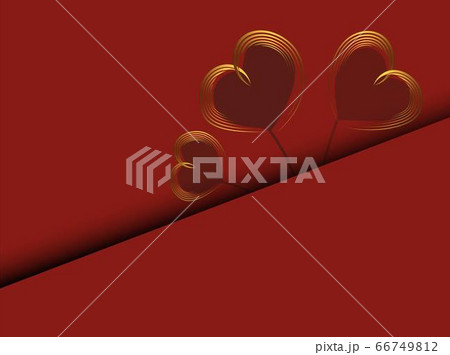Valentine love red background. Abstract hearts in abstract style on red background. Decorative Valentine love red background. Abstract hearts in abstract style on red background. Decorative 66749812