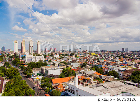 Panorama of the city of Jakarta - the capital of Indonesia. 66750126