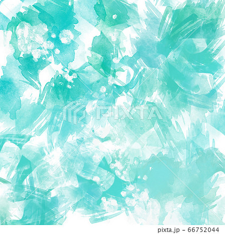 エメラルドブルー水彩テクスチャのイラスト素材