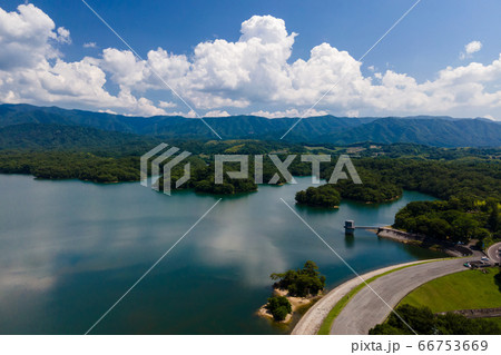 満濃池空撮写真 66753669