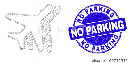 Blue Distress No Parking Stamp and Web Carcass Aviation Blue Distress No Parking Stamp and Web Carcass Aviation 66755552