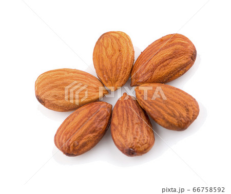 almond nuts an isolated on white background. Clipping path almond nuts an isolated on white background. Clipping path 66758592