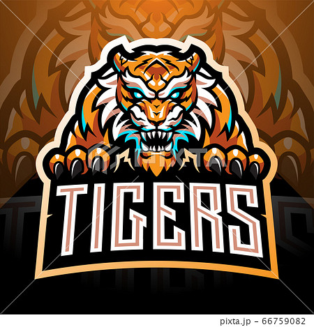 Tiger face esport mascot logo  66759082
