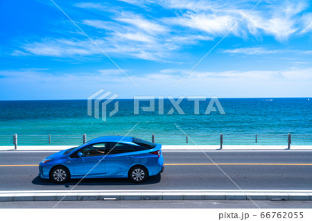 《神奈川県》海沿いのドライブイメージ・湘南海岸 66762055