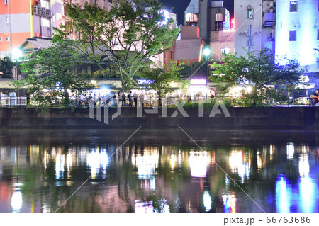 福岡県福岡市中州の夜景 66763686