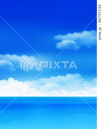 海 夏 風景 背景のイラスト素材