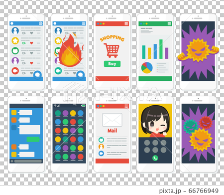 智能手機智能手機應用程序設置圖 66766949