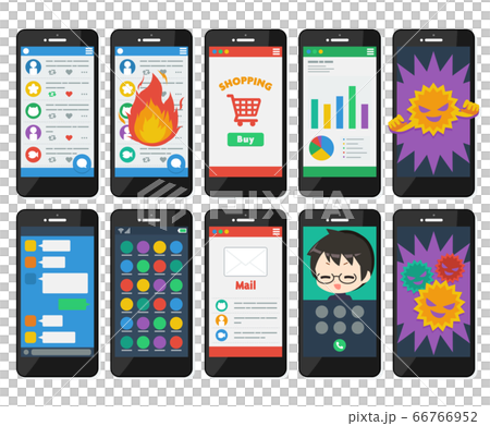 智能手機智能手機應用程序設置圖 66766952