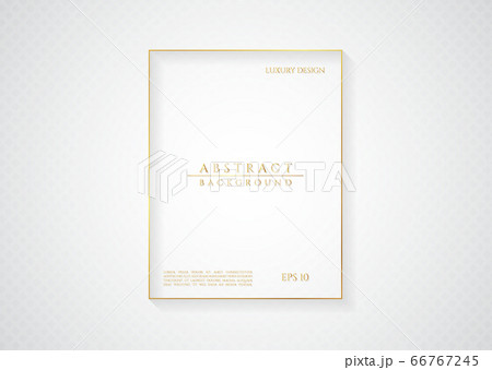 Minimal white design luxury gold frame for your 66767245