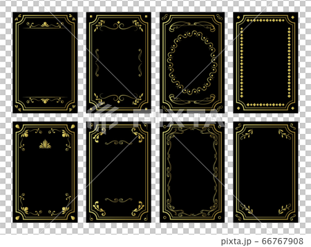 フレーム 飾り枠 飾り罫 クラシックのイラスト素材