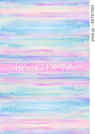 背景素材 虹色 水彩テクスチャーのイラスト素材