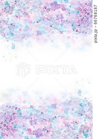 にじんだあじさい 水彩テクスチャー にじんだあじさい 水彩テクスチャー 66768187