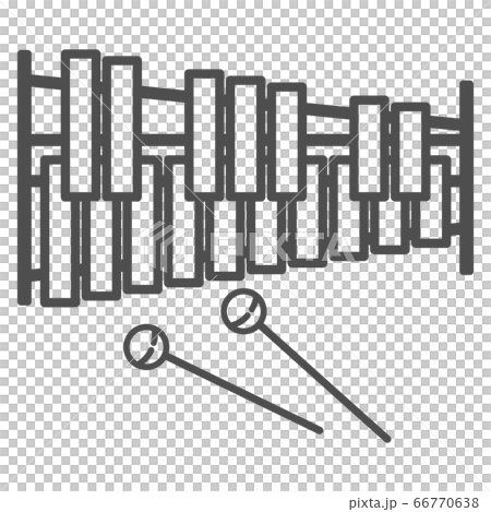 ベクター 鍵盤打楽器のアイコン イラストのイラスト素材