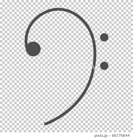 矢量低音譜號圖標說明 矢量低音譜號圖標說明 66770644
