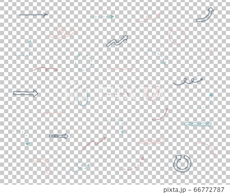 手寫箭頭插圖集/簡單/可愛/時尚 66772787