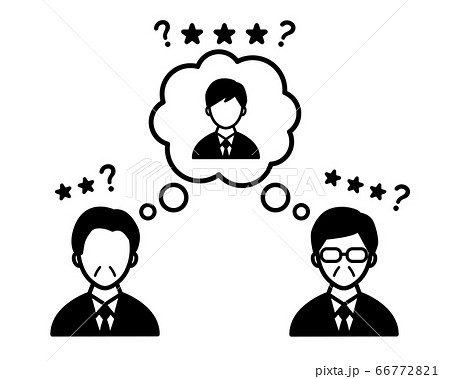 人事考課のイラスト 面接 面談 人事評価 アイコンのイラスト素材