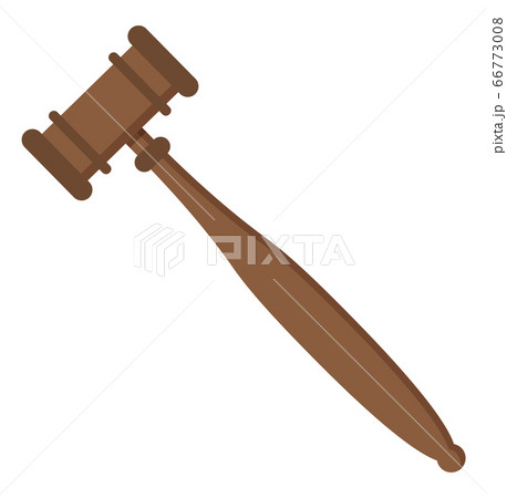 Gavel of Judge, Auction Wooden Hammer Icon Vector Gavel of Judge, Auction Wooden Hammer Icon Vector 66773008