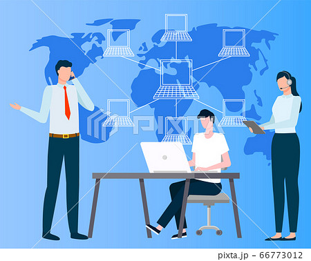 International Business, Wireless Connection Vector International Business, Wireless Connection Vector 66773012