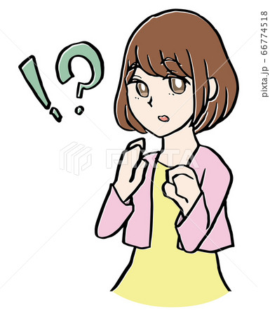 驚く女性 66774518